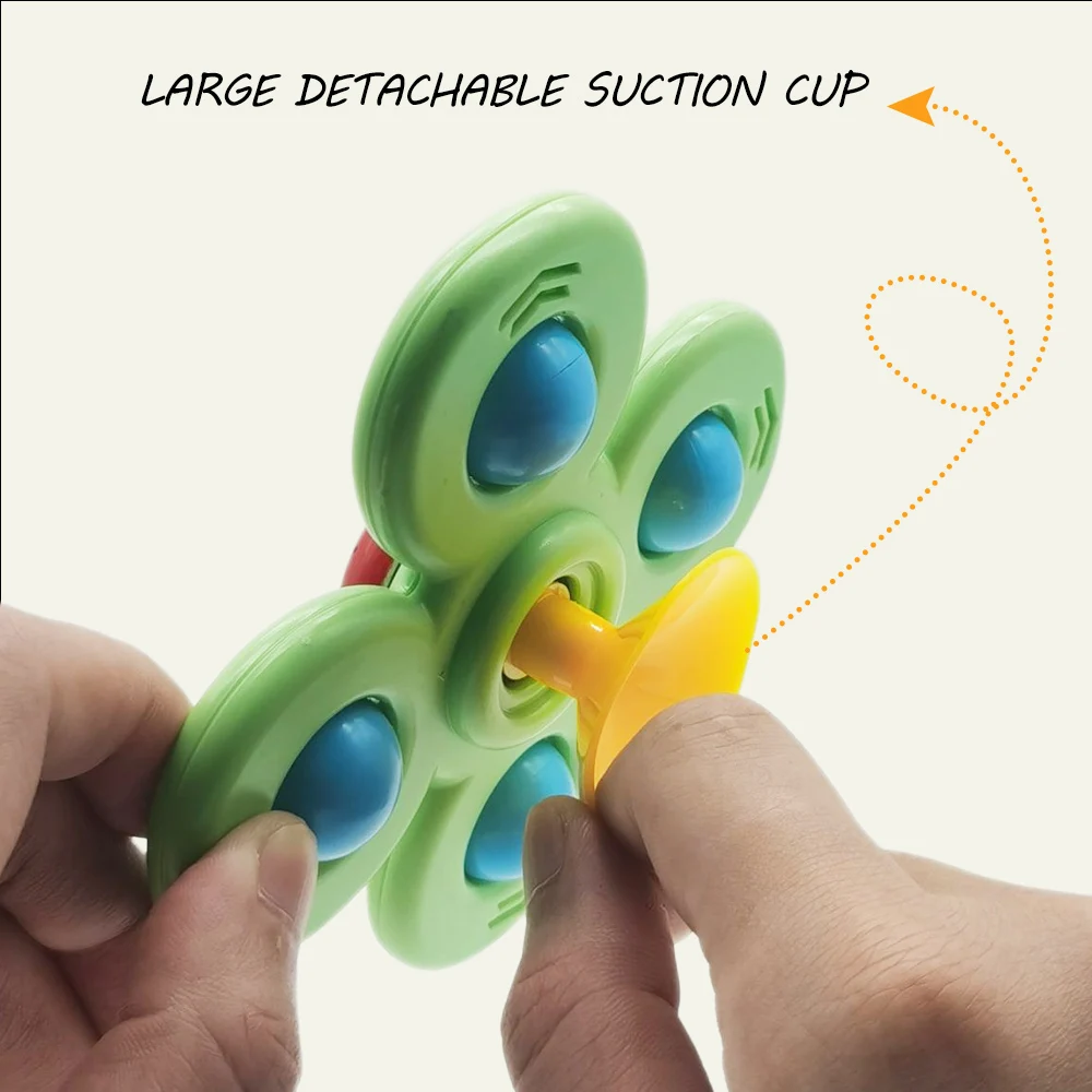 Hot Selling Suction Cup Spinner Toys Baby Fidget Spinner Toy Spinning Toys for Toddlers