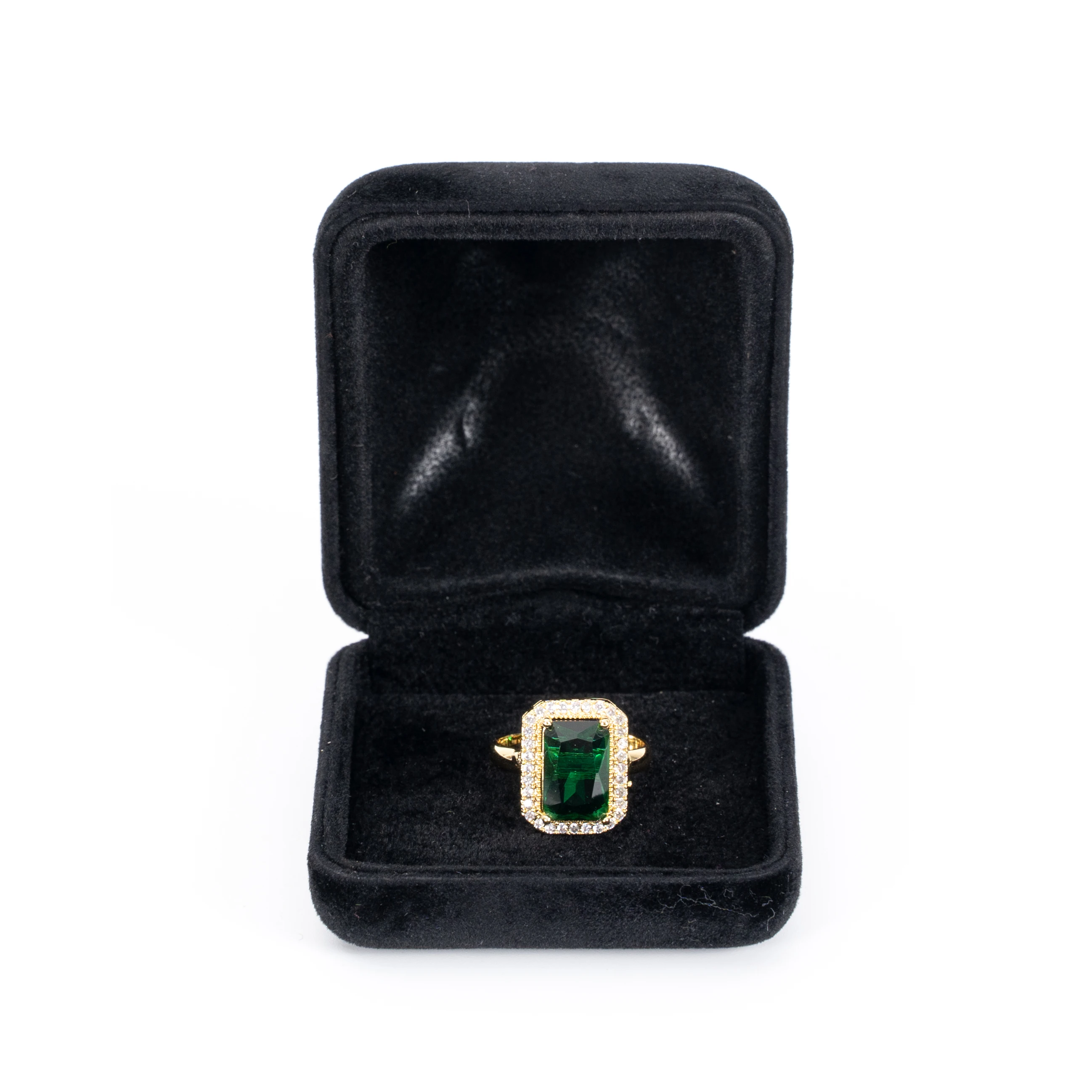 Factory direct Wholesale Jewelry Box Arch shape  Metal Case Diamond Ring Box