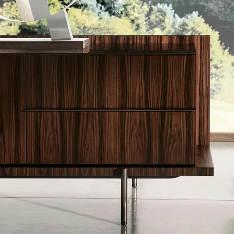 High-end customization house use living room TV stand modern Italian brand design wooden center TV cabinet