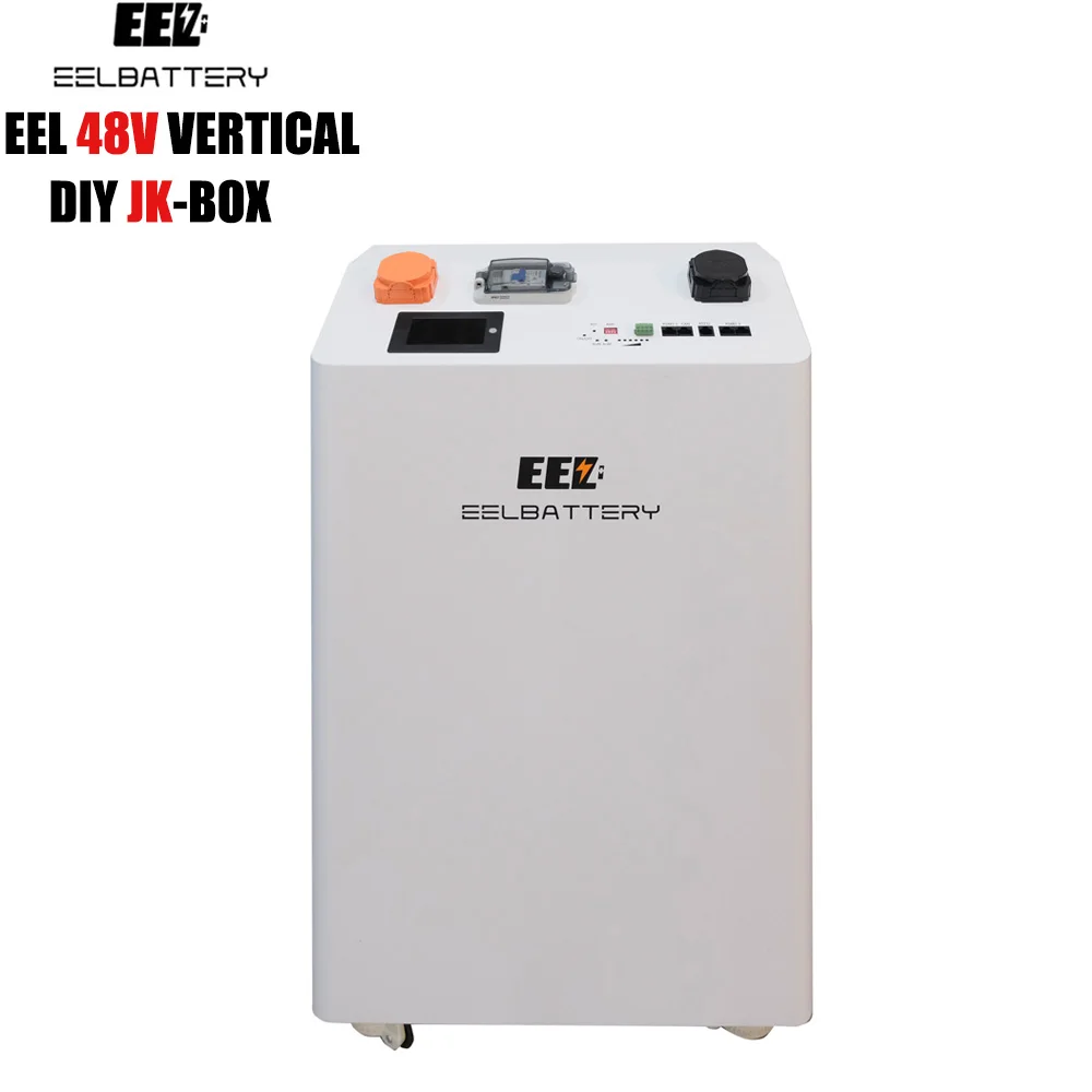 EEL 48V vertical JK DIY kits 51.2v 280Ah Lifepo4 Battery Box Lithium Home Solar System Battery  With 16S 200A Bms Battery Case