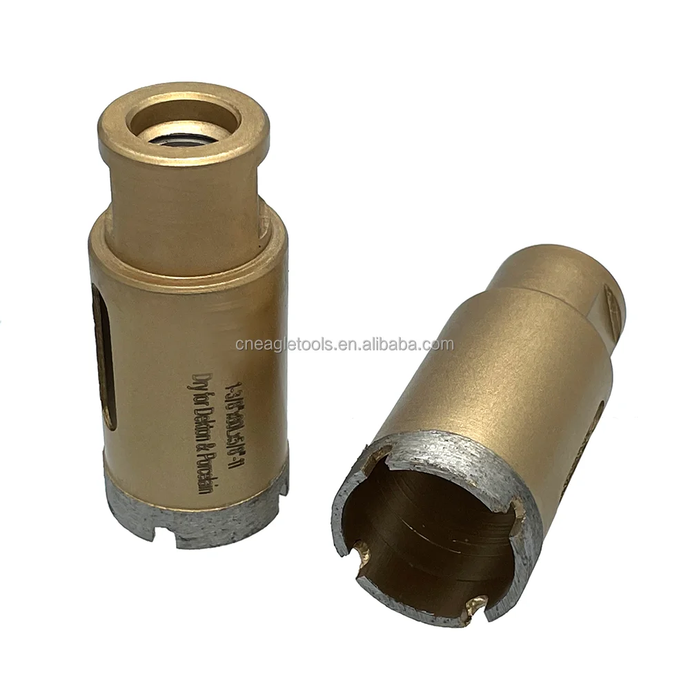 Crawnedeagle Crown Segment Diamond Dry Core Drill Bits for Dekton Porcelain Ceramic Tiles