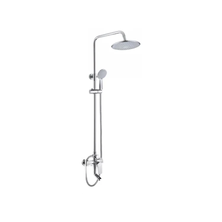 China Supplier Shower System Bathroom Hand Shower Set Stainless Steel Rain Fall Shower Faucet