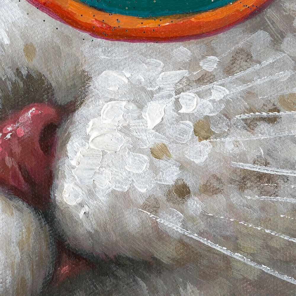 Artree Custom Funny Cute For Kids With Balloon Stretched Hand Wall Art Canvas Whimsy Animal Cat Oil Painting