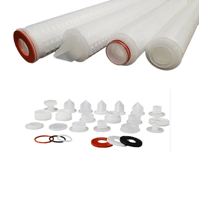 Industrial filter cartridge 20 inch 0.1um Pleated PES Cartridge Filter for whiskey filtration