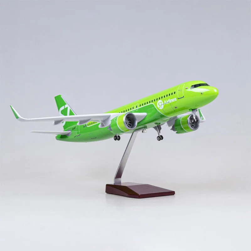 1/80 Scale 47CM Siberian Airlines Airbus A320neo Aircraft Model Civil Aviation Passenger Aircraft Simulation Decoration Gift