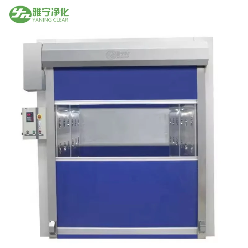Yaning Cargo Air Shower for Warehouse Rolling Shutter Industrial Fast High Speed Factory Interior PVC Curtain Door