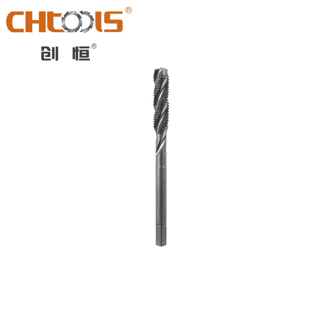 Classic HSS Flute Taps Through-Hole Machine Tap with Stable Quality TIN Coating for Machining Occasions
