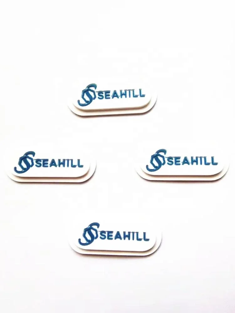 High Quality Custom Embossed Soft 3d pvc label / shoe labels