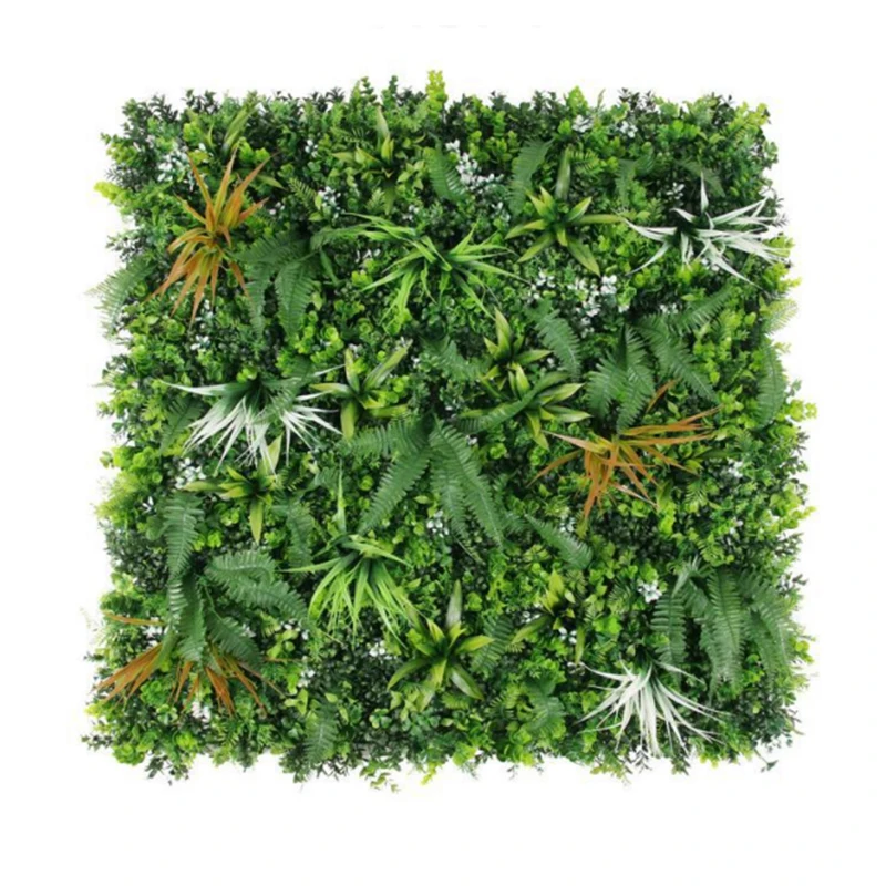 High Quality New Design Vertical Grass Wall Garden Customize Hanging Decor Artificial Grass Green Leaves Wall