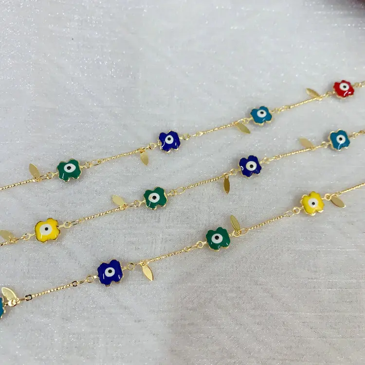 Новый! Эмалированная круглая цепочка из латуни