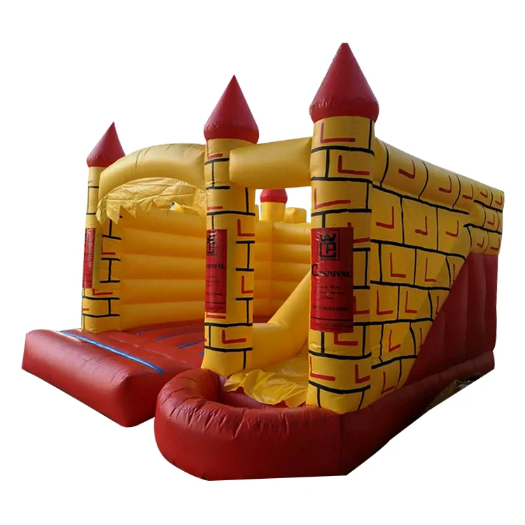 2023 Customized Large Bouncing Castle Brick Theme Inflatable Bounce House with Slide Inflatable Kids Bouncer
