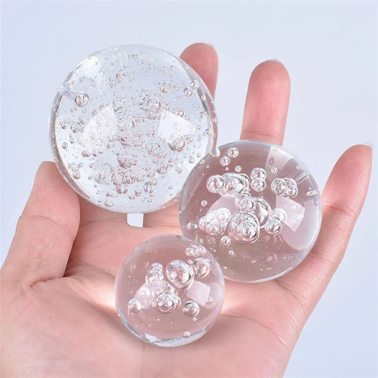 Lovely crystal bubble ball ornaments glass ball creative gifts rockery water ball accessories