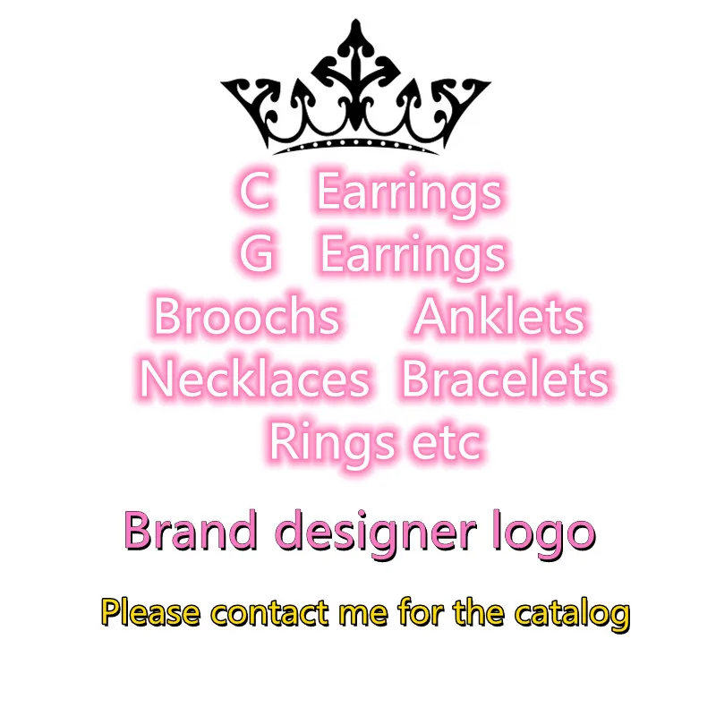 Luxury Famous Designer Brands Jewelry High Quality Letter Double DD GG CC CD necklace bracelet ring Earrings