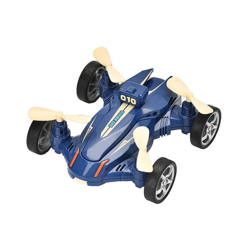 Bemay Toy Inertial Radar Flying Car with 4 Propellers Friction Car Toy for Kids