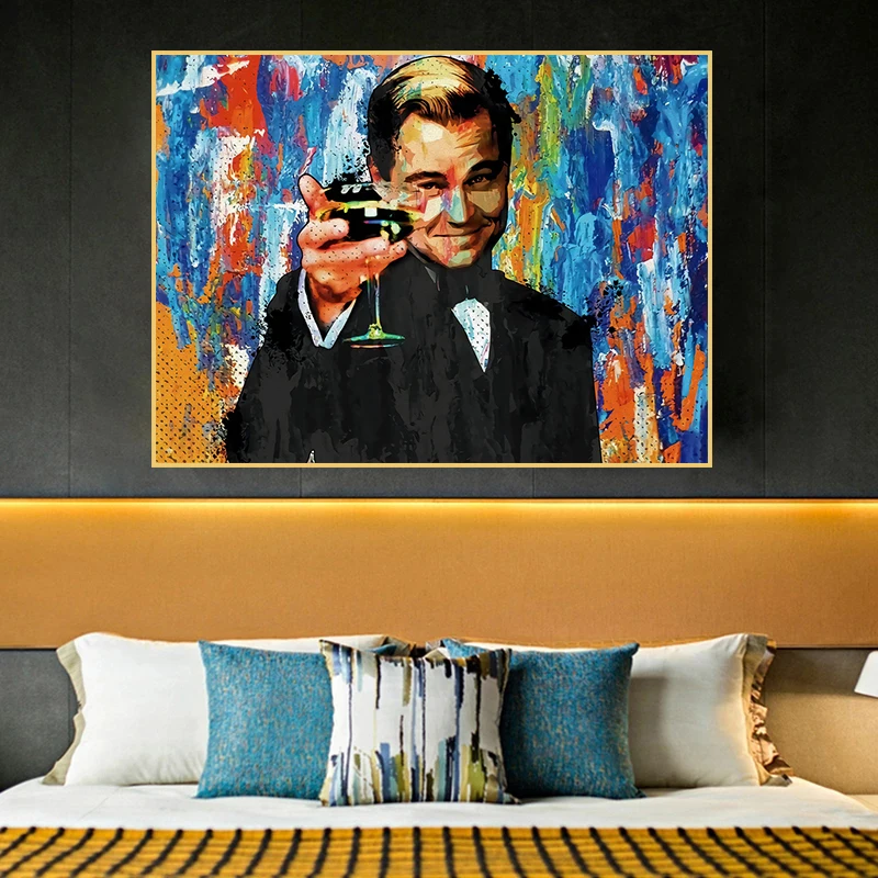The Great Gatsby Movie Leonardo DiCaprio Poster Canvas Painting Modern Wall Art Print Pictures Cuadros for Living Room Decor