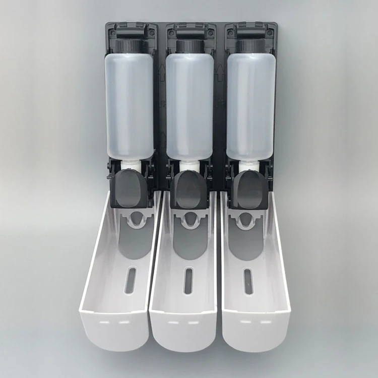 Manufacturers Manual Liquid Soap Dispenser Set Wall Mounted ABS Plastic Shower Dispenser