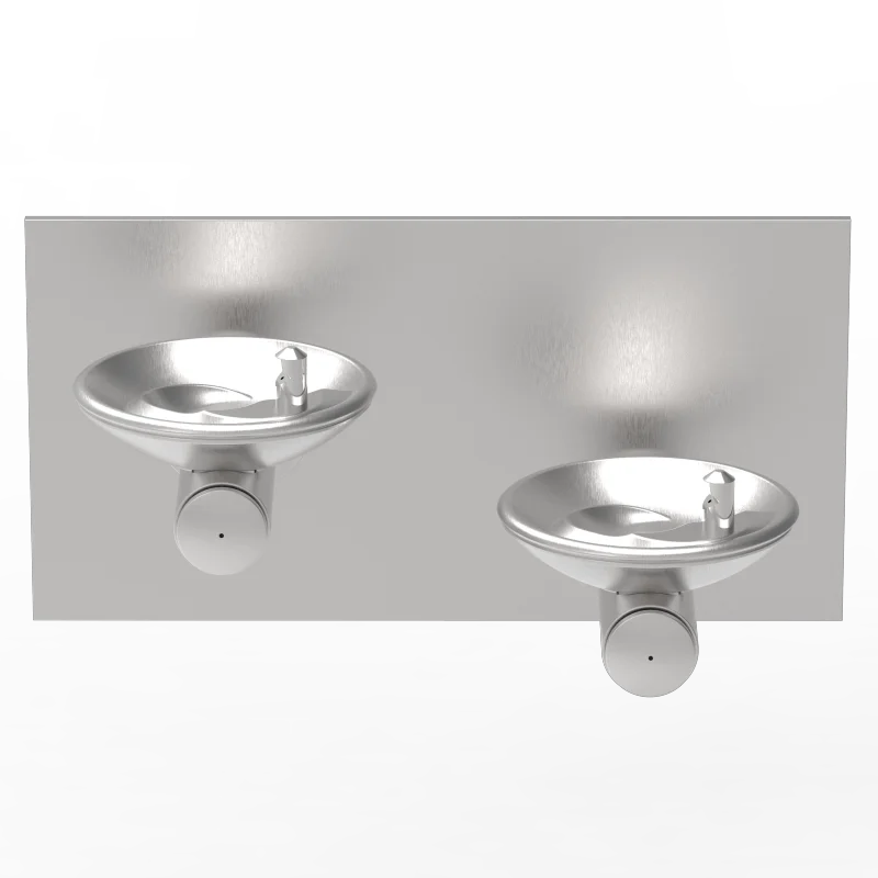 TB28-3 Bi-Level Barrier-Free Wall Mounted Fountain Non-Filtered, Non-Refrigerated Stainless
