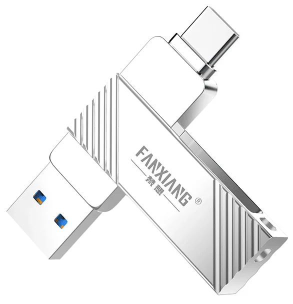 Factory wholesale high speed 3.0 USB Disk Metal Silver Memory 32GB 64GB 128GB 256GB Flash Storage Pendrive