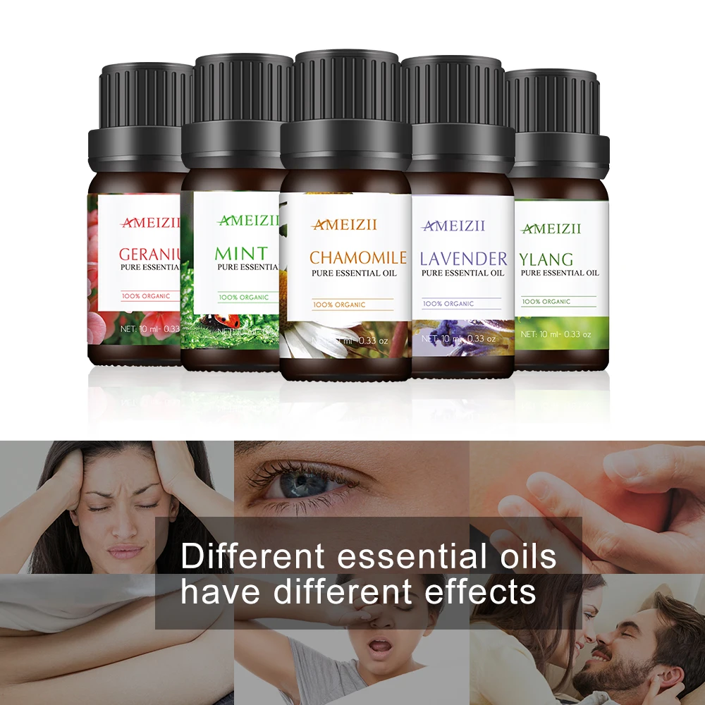 Manufacturer Supply Fragrance Aroma Diffuser Essential Oil Skin Care Peppermint Lavender Aromatherapy Aroma Essential Oil Set