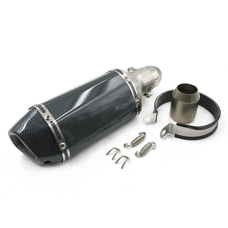 high quality fmf 300mm motorcycle muffler modified high temperature resistance exhaust pipe for suzuki gsxr 150 r15 v3 ktm 690