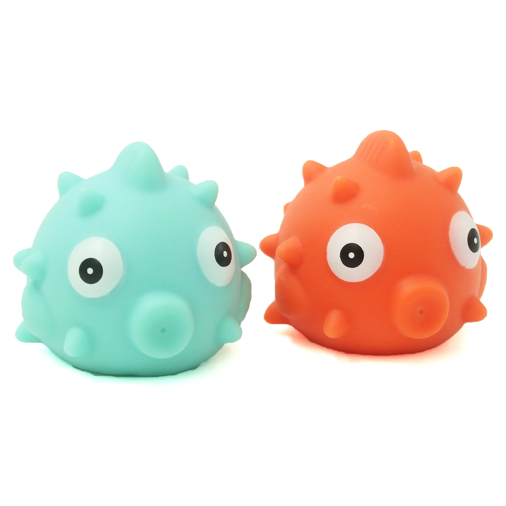 Sea animal custom flashing colorful LED Light up fish bath toy for children