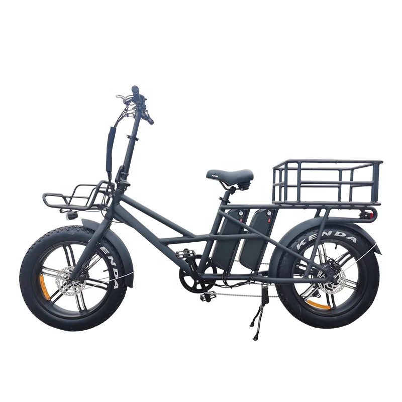 Long range e bike delivery takeout delivery bike with double batteries