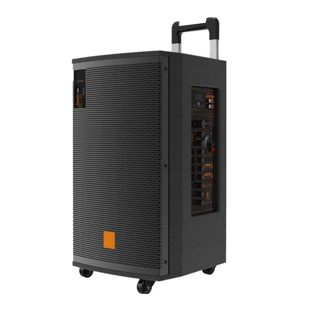 120 - 340W Long Battery Life Receiving Distance Professional 15 Inch Big Loud Portable Multi Function Trolley Speaker
