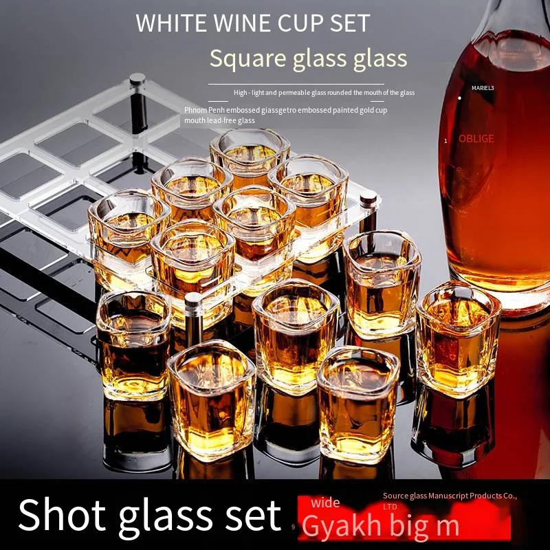 Rotatable Fashioned Crystal Whiskey Glass cup Tumbler Rocks Bar Glass for Drinking Bourbon Cocktails Cognac