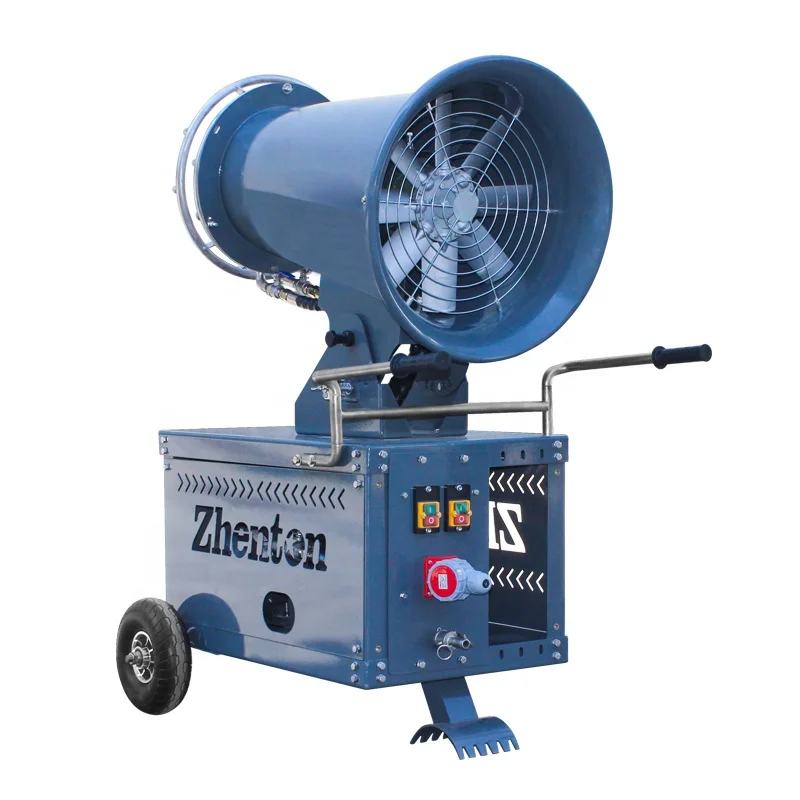 Fog Cannon Dust Suppression Machine System High Quality Portable 30m Provided  Pump for Air Conditioning Cleaning Machine