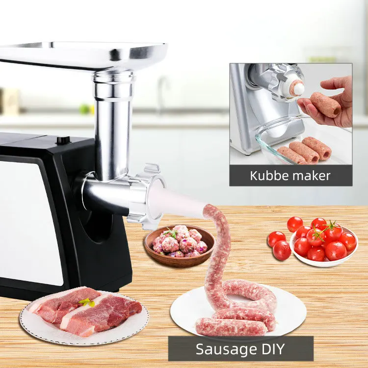 Electric Professional  Stainless Steel Meat Grinder Standard Meat Mincer Custom Meat Grinder