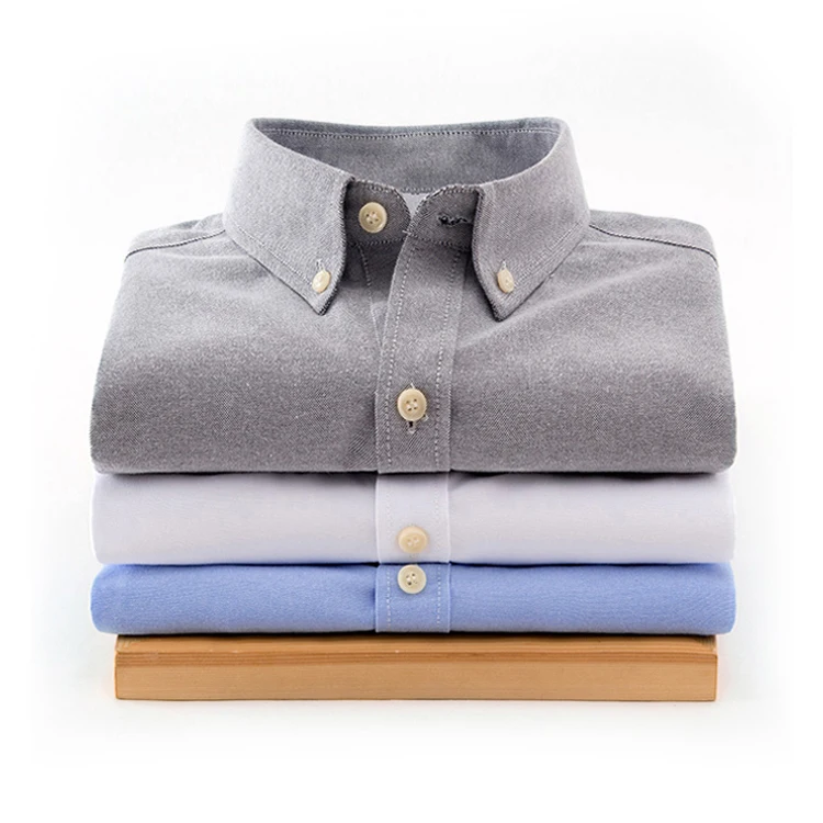 
100% cotton bulk basic shirts oxford for men short sleeve 