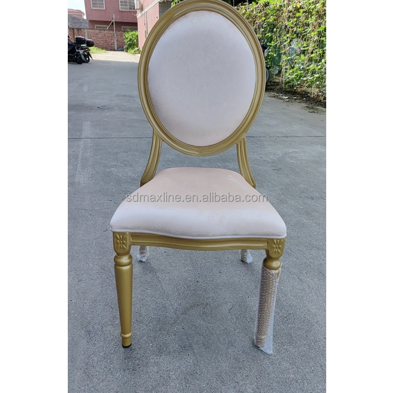 Stackable Louis Aluminium Chairs Hotel Wedding Banquet Chairs