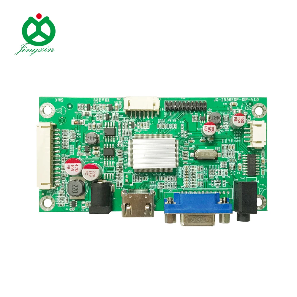 JX-EDP LCD controller motherboard directly drives control EDP screen panel with  VGA and HM input edp-dip