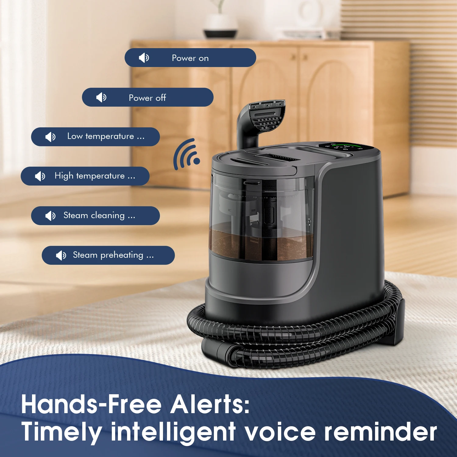 Best Carpet Washing Cleaning Vacuum 99℃ High Temperature Deep Sterilization Portable Fabric Sofa Steam Cleaner for Home