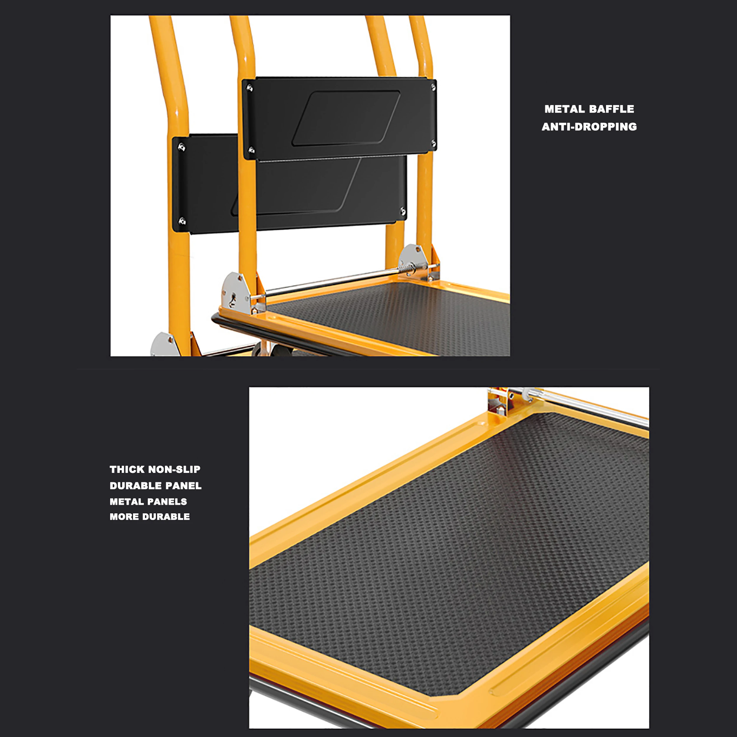 Satong 250kgs L73cm*W47cm*H98cm Industrial Folding Platform Trolley  Transport Trolley Hand Trolley