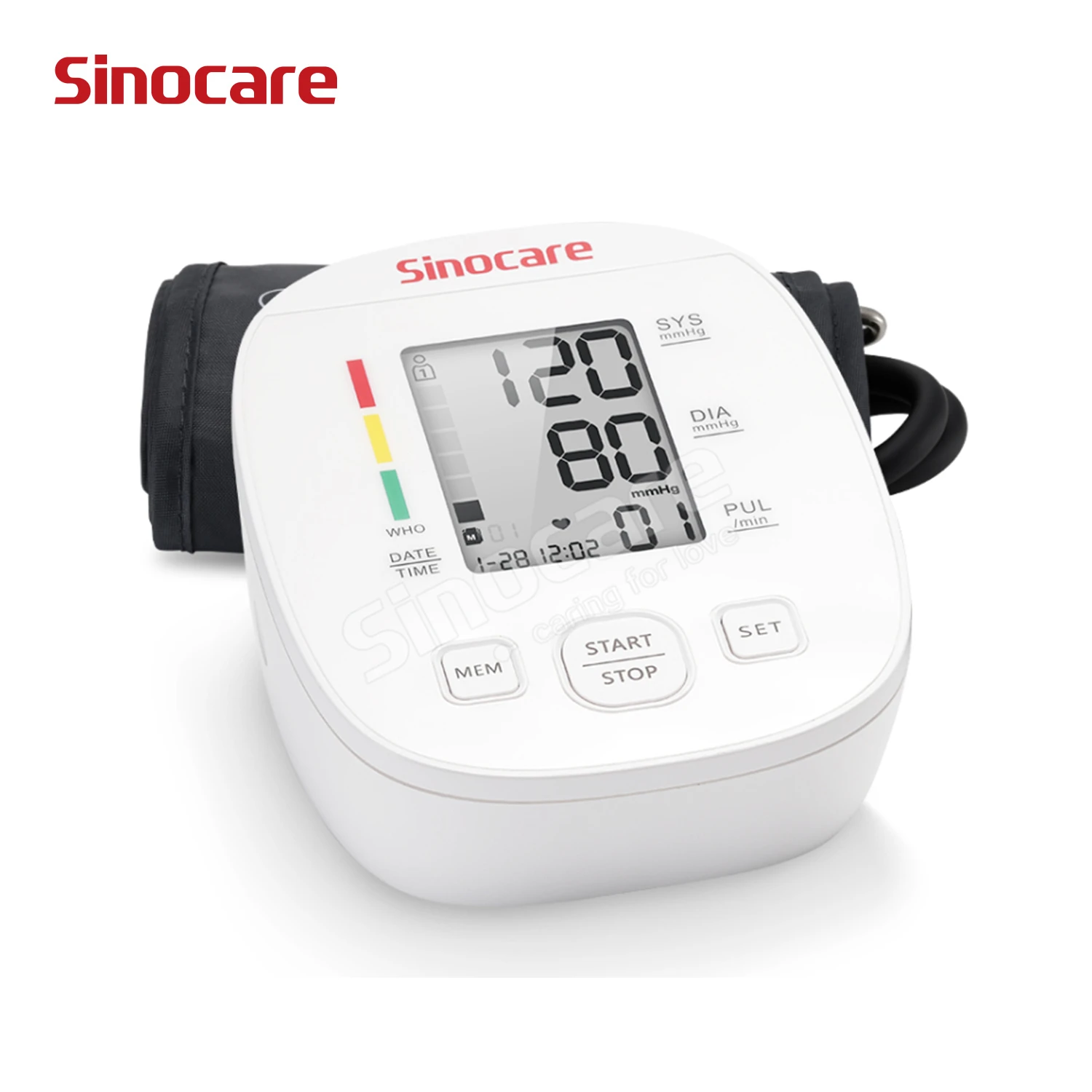 Sinocare Ce Approved Medidor Pressao Digital Arterial Manual Sphygmomanometer Digital Automatic Blood Pressure Monitor