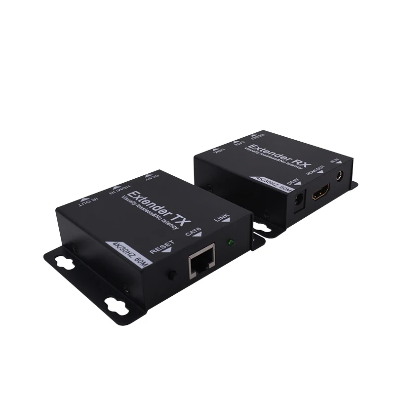  AOEYOO 195ft(60m ) HDMI Ethernet через CAT6 4k/30hz Extender Repeater С ИК-пультом