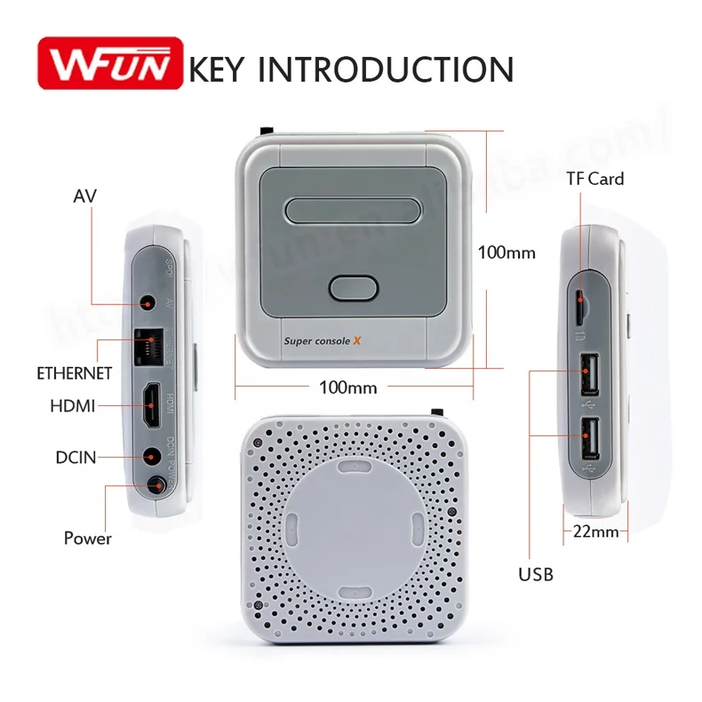  ТВ Видео игровая станция консоли 4K HD Wifi Супер консоль X встроенные 30000 игр с двумя 2 4G беспроводной