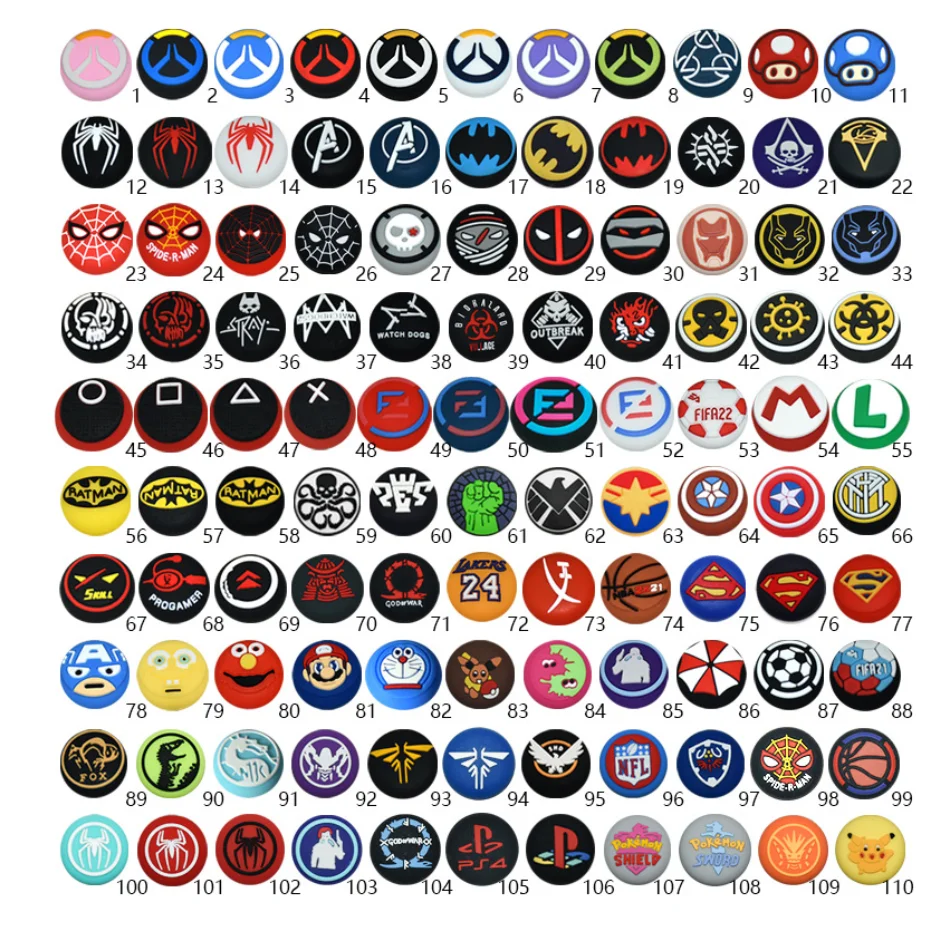 2024R  Thumb Grip for ps5 /Xbox/ PS4/ PS3/ PS2 Controller Thumbstick Silicone Cover