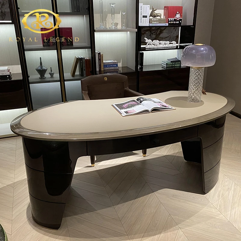 High Quality executive Office boss modern office table design L shape computer wood desk office table director desk