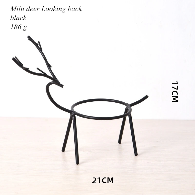 
Nordic Style Ins Light Luxury Gold Cartoon Elk Shape Ashtray Exquisite Ornament Table Top 