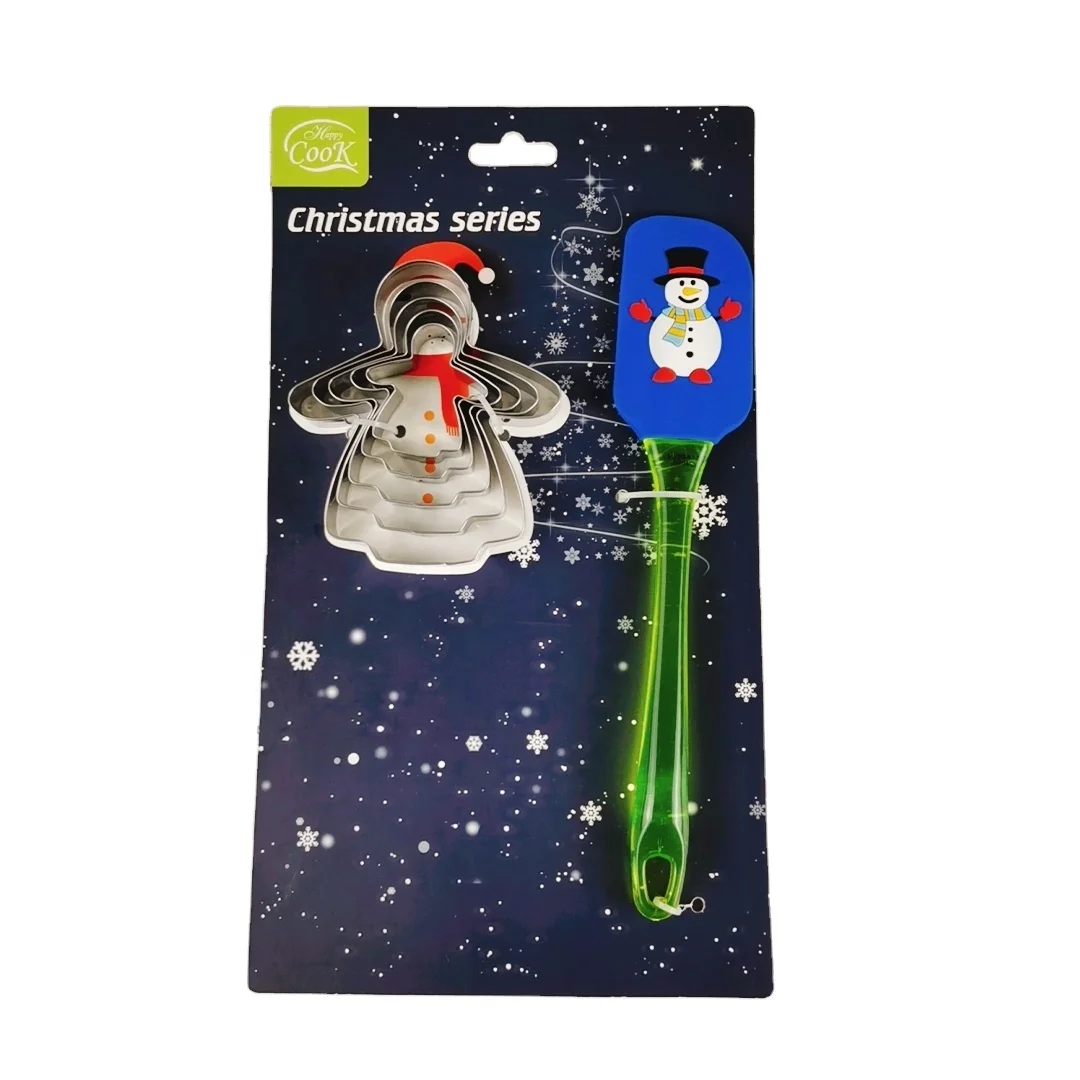 Fantastic Christmas Series Cookie Cutters Set with Christmas Spatula