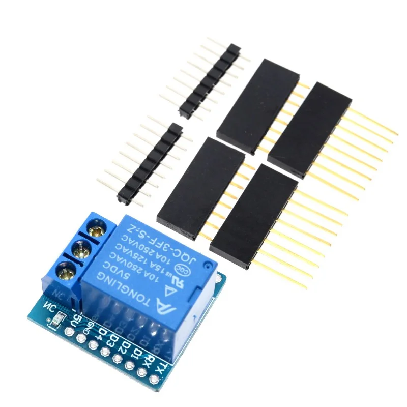 Electronic 1 Channel Relay Mode Interface Board Shield For D1 MINI 5V Hight Level Trigger