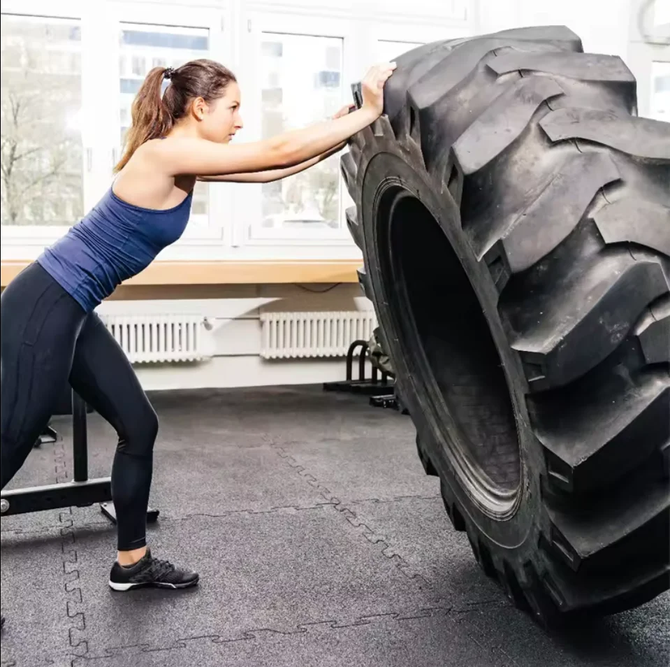 High Reliability Commercial Composite Gym Protective Rubber Floor Mat Tile