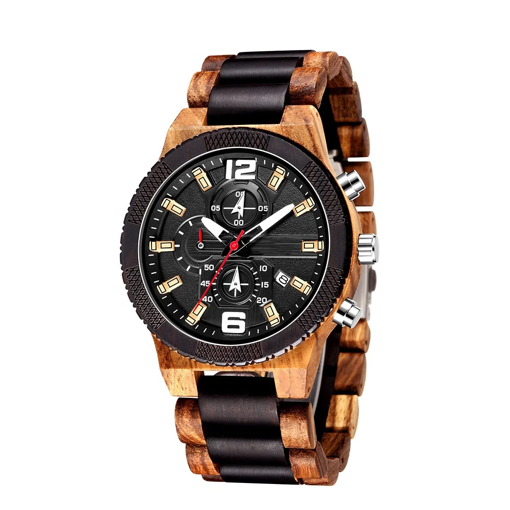 
Custom Your Own Logo Wrist Watch Bamboo Wooden Watch 