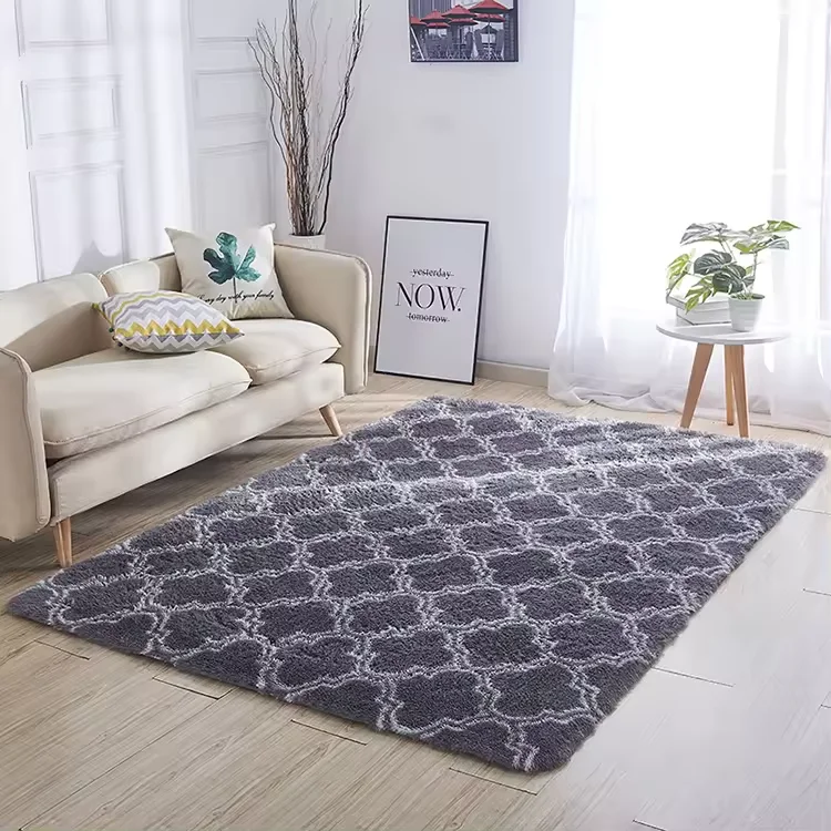 Soft Eco-friendly Indoor Large Modern Area Rugs Shaggy Patterned Fluffy Carpets Suitable for Living Room and Bedroom