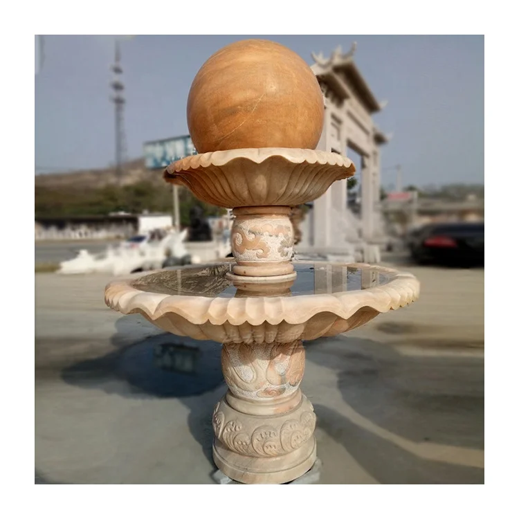 Cheap Price Marble Basin Garden Fountain Carved Marble Statue Water Pond Fountains Customized