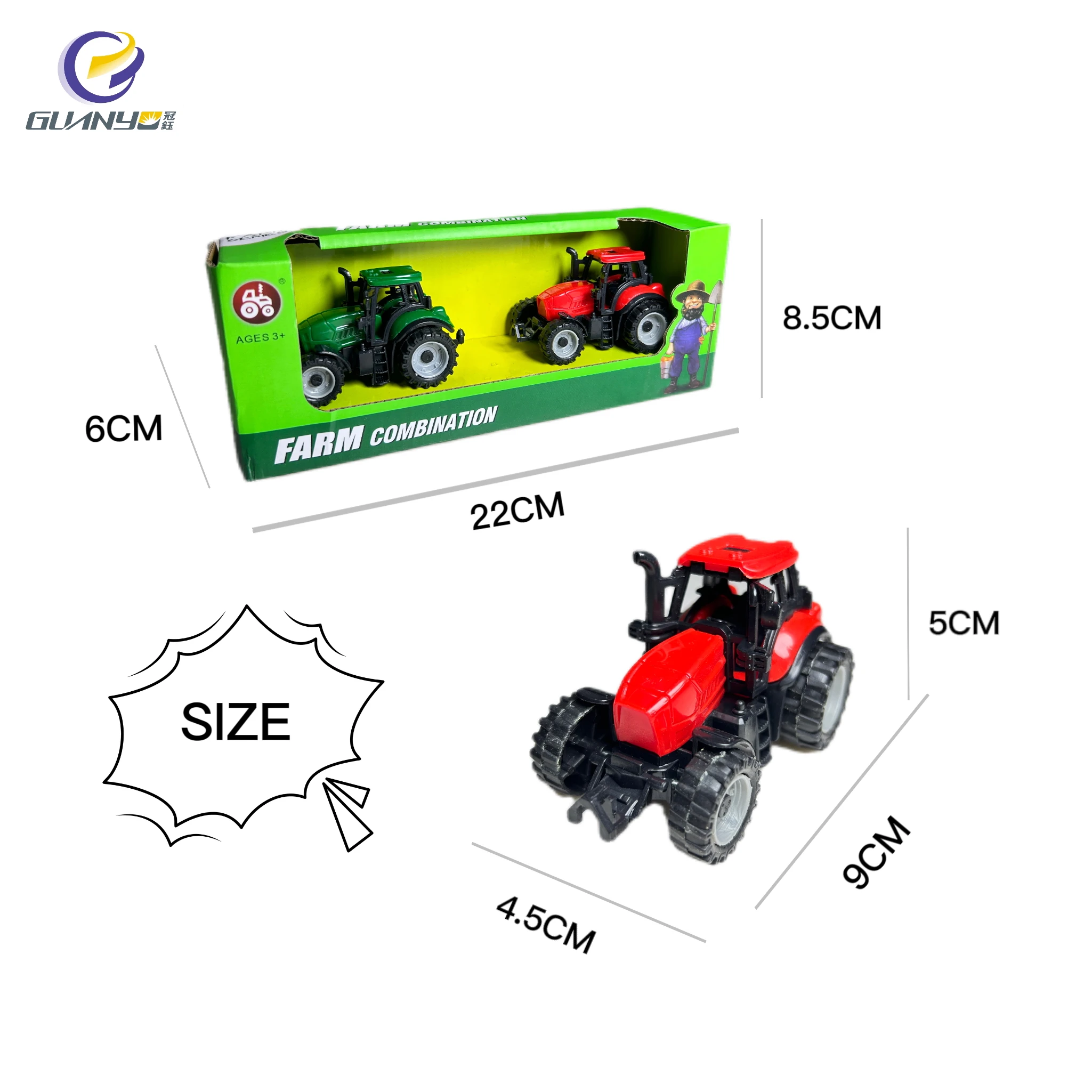 Hot Selling Sliding Farmer Car High Quality Durable Material Simulated Design Outdoor Game Educational Toys Best Gifts For Kids