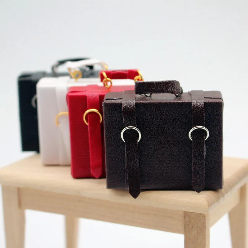 Кукольный дом имитация чемодана портфель мини-модель diy Сумочка миниатюрные украшения