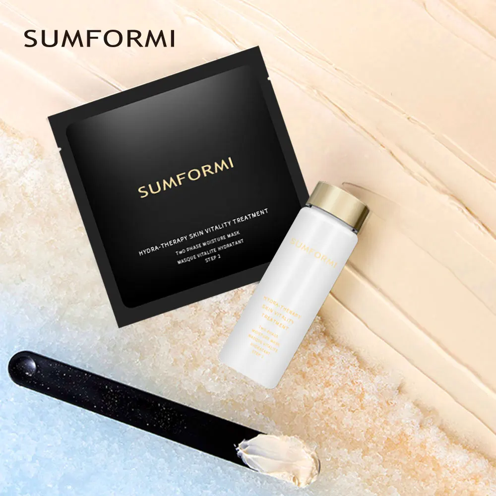 Sumformi Wholesale Facial Mask Powder Oxygen Cosmetic Whiten Collagen Essence Clay Jelly for Face & Body Inspired Volcanic Soil